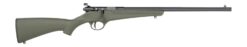 Savage Arms  Rascal F-SR 22 LR 1rd 16.13" Matte Black Single Shot Threaded Barrel,  Green Synthetic Stock, Right Hand