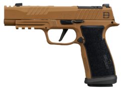 Sig Sauer 365AXGF9DH310 P365 DH3 AXG Compact 9mm Luger 10+1 3.70" Black DLC Barrel, Coyote Cerakote Stainless Steel Lightening Cut/Optic Ready/Serrated Slide, Coyote Cerakote AXG Grip Module, SIG-LOC