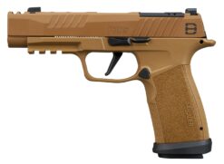 Sig Sauer 365XF9DH3 P365 DH3 Compact 9mm Luger 21+1 3.70" Black DLC Barrel, Coyote Cerakote Stainless Steel Lightening Cut/Optic Ready/Serrated Slide & Frame w/Picatinny Rail, Interchangeable Backstra