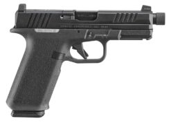 Ruger 19445 RXM  9mm Luger 17+1 4.50" Black FNC Nitride Alloy Steel Threaded Barrel & Optic Ready/Serrated Slide, Black Polymer Frame w/Accessory Rail, Textured Grip, RMR/RMSc/DeltaPoint Pro Footprint
