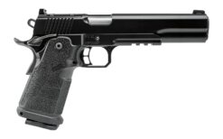 Kimber Mfg, Inc 3600304 DS Warrior 10mm Auto 18+1 6" Matte Stainless Barrel, KimPro Black Optic Cut/Serrated Slide, Black Stainless Steel Frame w/Beavertail & Picatinny Rail, Black Carbon Fiber Grip,