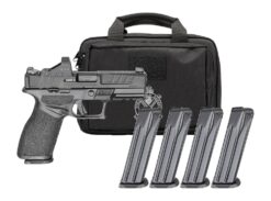 Springfield Armory EC9409BFCPAC Echelon 40F.C Gear Pac 9mm Luger 20+1 4" Black Melonite Barrel, Steel Optic Ready/Serrated Slide, Black Polymer Frame w/Picatinny Rail, Ambidextrous