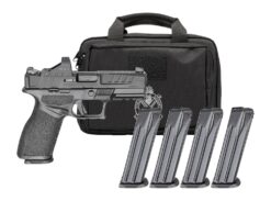 Springfield Armory EC9409BFCLCPAC Echelon 40F.C Gear Pac 9mm Luger 10+1 4" Black Melonite Barrel, Steel Optic Ready/Serrated Slide, Black Polymer Frame w/Picatinny Rail, Ambidextrous