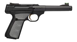 Browning 051617490 Buck Mark Camper 22 LR 10+1 5.90" Matte Black Threaded Bull Barrel, Matte Black Aluminum Frame, Gray UFX Grip