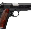 Browning 051071490 1911 Black Label Medallion 250 Full Size 22 LR 10+1 4.25" Matte Stainless Barrel, Black Anodized Aluminum Serrated Slide, Matte Black Polymer Frame, Engraved Rosewood Grip