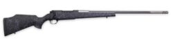 Weatherby MAM01N25RWR6B Mark V Accumark 25 WBY RPM 4+1 24" Spun Stainless w/Graphite Black Cerakote Fluted Threaded Barrel, Graphite Black Cerakote Steel Drilled & Tapped Receiver, Matte Black w/Spide