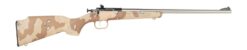 Crickett KSA2179 My First Rifle Gen2 22 LR 1rd 16.13" Stainless Single Shot Barrel, Drilled & Tapped Receiver, Hydrodipped Desert Storm Camo, Fixed Synthetic Stock