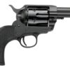 Pietta PFI9ALLOYAS312CB Alloy 9mm Luger 6 Shot 3.50" Matte Black Alloy Steel Barrel & Frame, Black Checkered Grip