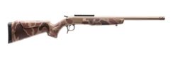CVA CR4434DC Cascade Takedown 223 Rem 1rd 20" Flat Dark Earth Cerakote Stainless Steel Threaded Barrel & Receiver w/Picatinny Rail, Duck Camo Synthetic Stock