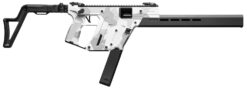 Kriss USA KV453CAD00 Vector CRB Gen3 45 ACP 30+1 16" Black Nitride Threaded Barrel, Arctic Delta Cerakote Receiver w/Picatinny Rail, M-LOK Handguard, Adjustable Folding Black Stock, White Polymer Grip