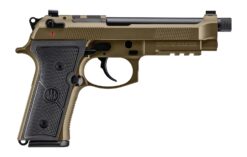 Beretta USA JS92M9A4GBRZ18 M9A4 Overlanding Full Size Frame 9mm Luger 18+1 5.10" Black Threaded Barrel, Nomad Bronze Cerakote Steel Optic Ready/Serrated Slide, Nomad Bronze Cerakote Aluminum Frame w/B
