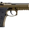 Beretta USA JS92M9A4GBRZ10 M9A4 Overlanding Full Size Frame 9mm Luger 10+1 5.10" Black Threaded Barrel, Nomad Bronze Cerakote Steel Optic Ready/Serrated Slide, Nomad Bronze Cerakote Aluminum Frame w/B