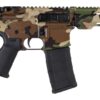 Shark Coast Tactical SCC07206M81-P Woodland Camo 5.56 NATO 30+1 Black Nitride Threaded Barrel, Aluminum Receiver w/Picatinny Rail, M-LOK Handguard, Polymer SB Tactical SBA3 Brace, Magpul MOE Grip, Rig