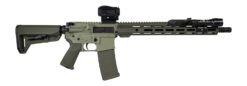 Shark Coast Tactical SCC04137GKNL Grassy Knoll Bundle 5.56 NATO 30+1 16" Black Melonite Threaded Barrel, 2-Tone Green Cerakote Aluminum Receiver w/Picatinny Rail, M-LOK Handguard, Magpul MOE SL OD Gre