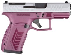 Derya Firearms DY9Z.BCS.TR DY9Z  Sports South Exclusive Micro-Compact 9mm Luger 15+1 3.50" Black Barrel, Silver Optic Ready/Serrated Slide, Black Cherry Polymer Frame w/Accessory Rail, Interchangeable