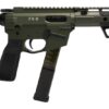 Freedom Ordance FX9P10E-ODG FX9P Elite 9mm Luger 10" Black Nitride Threaded Barrel, OD Green Anodized Aluminum Receiver w/Picatinny Rail, M-LOK Handguard, Black Polymer SB Tactical SBA5 Brace, Black P