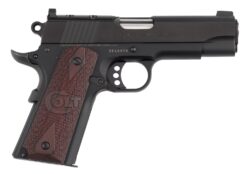 Colt Mfg O4840XE-OR 1911 Lightweight Commander 45 ACP 8+1 4.25" Stainless Barrel, Matte Black Carbon Steel Optic Ready/Serrated Slide, Matte Black Anodized Aluminum Frame w/Beavertail, Black Cherry G1