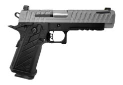 Live Free Armory HG8641-N Apollo 11 V2 Full Size Frame 9mm Luger 18+1 4.90" Stainless Barrel, Gray Cerakote Steel Optic Cut/Serrated Slide, Black Cerakote Steel Frame w/Beavertail & Picatinny Rail, Bl