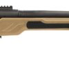 Cadex Inc CDXBMGQUA5029HI20I1J5N BMG Quake  50 BMG 3+1 29" Black DLC Match Grade Threaded Barrel, Black DLC Receiver w/Picatinny Rail, Adj Cheek Piece & LOP Hybrid Tan Polymer Stock