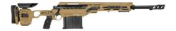 Cadex Inc CDX50DUAL50206BR20I2J5 CDX-50 Tremor 50 BMG 5+1 20.60" Black DLC Match Grade Threaded Barrel, Black DLC Aluminum Receiver w/Picatinny Rail, Adjustable Folding Hybrid Tan Stock, Black Polymer