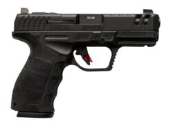 Sarsilmaz SAR9CG3BL10 SAR9 Gen3 Compact 9mm Luger 10+1 4.10" Black Barrel, Black Steel Optic Cut/Serrated Slide, Black Polymer Frame w/Picatinny Rail, Textured Grip, RMSc Footprint
