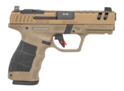 Sarsilmaz SAR9CG3BR10 SAR9 Gen3 Compact 9mm Luger 10+1 4.10" Black Barrel, Bronze Steel Optic Cut/Serrated Slide, Bronze Polymer Frame w/Picatinny Rail, Textured Grip, RMSc Footprint