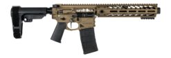Nemo Arms BL-556-8P Battle-Light  5.56 NATO 30+1 8" Black Threaded Barrel, Burnt Bronze Aluminum Receiver w/Picatinny Rail, M-LOK Handguard, Black Polymer SB Tactical SBA3 Brace, Magpul MOE Grip, Ambi