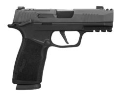Sig Sauer 365XCA9COMPMS P365 XMacro COMP Compact 9mm Luger 17+1 3.10" Black Barrel, Black Nitron Stainless Steel Integrated Compensator/Optic Ready/Serrated Slide, Black Stainless Steel Frame w/Beaver