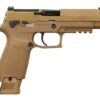 Sig Sauer M179CSSMSMA M17 *MA Compliant Full Size 9mm Luger 10+1 4.70" Coyote PVD Stainless Steel Optic Ready/Serrated Slide, Coyote PVD w/Black Controls Stainless Steel Frame w/Picatinny Rail, Textur