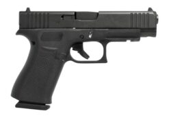 Glock PA4850203FR G48  Slim Compact 9mm Luger 15+1 4.17" Black GMB Barrel, Black nDLC Optic Ready/Serrated Steel Slide, Black Polymer Frame w/Beavertail & Front Rail, Black Textured Polymer Grip, Righ