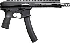 Patriot Ordnance Factory 02542 Phoenix  9mm Luger 35+1 8.50" 8" Black Threaded Barrel, Black Anodized Aluminum Receiver w/Picatinny Rail, M-LOK Handguard MFT Grip, Rear Picatinny Rail, Ambidextrous