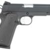 Tisas Arms 10100121 1911  Carry 9mm Luger 9+1 4.25" Black Cerakote Carbon Steel Serrated Slide & Frame w/Beavertail, Black Rubber Grip