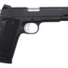 Tisas Arms 10100528 1911 Duty 45 ACP 8+1 5" Stainless Barrel, Black Cerakote Carbon Steel Serrated Slide & Frame w/Beavertail, Black Rubber Grip