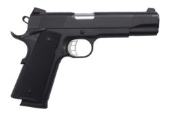 Tisas Arms 10100528 1911 Duty 45 ACP 8+1 5" Stainless Barrel, Black Cerakote Carbon Steel Serrated Slide & Frame w/Beavertail, Black Rubber Grip