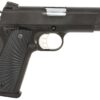 Tisas Arms 10100102 1911  Carry 45 ACP 8+1 4.25" Stainless Barrel, Black Cerakote Carbon Steel Serrated Slide, Black Cerakote Carbon Steel Frame, Black G10 Starburst Grip