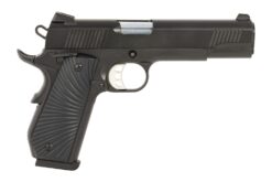 Tisas Arms 10100502 1911 Duty 45 ACP 8+1 5" Stainless Steel Barrel, Black Cerakote Carbon Steel Serrated Slide & Frame w/Beavertail, Black G10 Starburst Grip