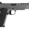 Tisas Arms 10100556 1911 Night Stalker SF 45 ACP 8+1 5.11" Black Threaded Barrel, Gray Cerakote Carbon Steel Lightening Cut/Serrated Slide, Gray Cerakote Carbon Steel Frame w/Beavertail & Picatinny Ra