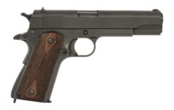 Tisas Arms 10100539 1911 A1 U.S. Army 45 ACP 7+1 5.02" Manganese Phosphate Coated Carbon Steel Serrated Slide & Frame, Walnut Grip