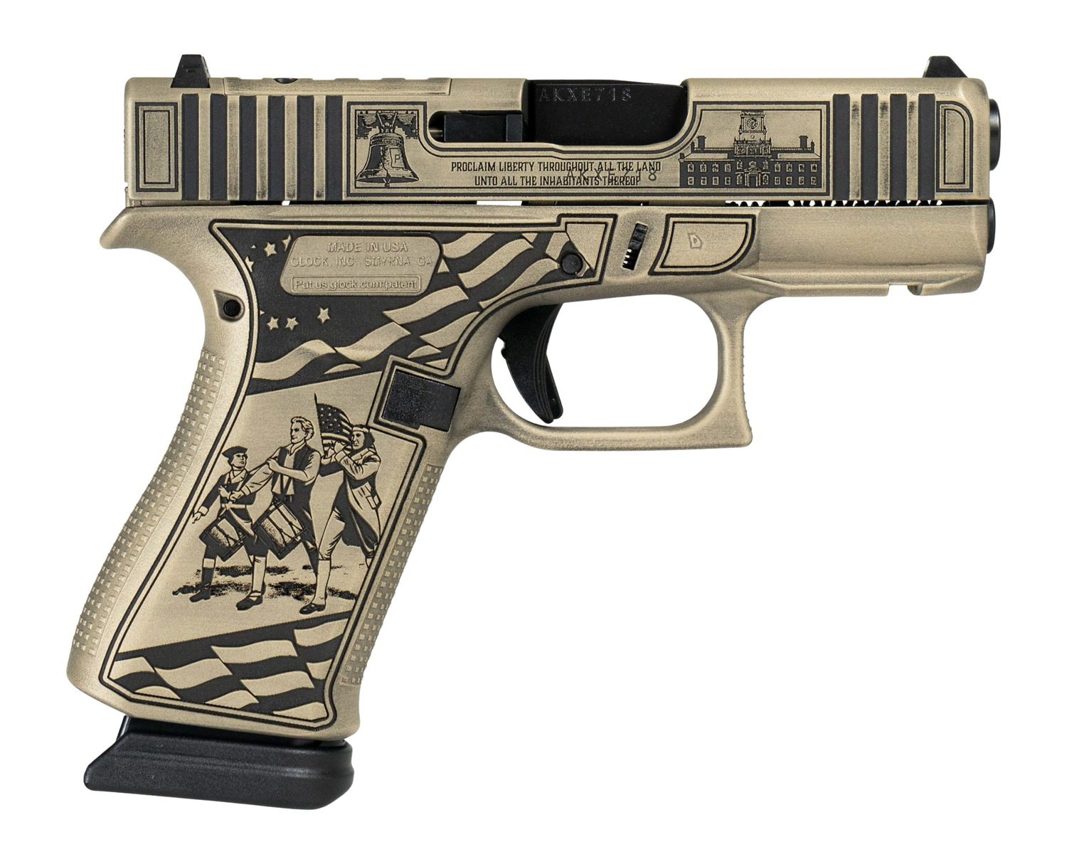 Glock UX4350204NR15ORSPT76 G43X 9mm Luger 15+1 3.41" Steel Serrated Slide Ambidextrous