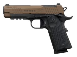 Sig Sauer 1911XCA45FBZXR3P 1911 XSeries Carry 45 ACP 8+1 4.20" Bronze Cerakote w/Freedom Engraving Stainless Steel Optic Ready/Serrated Slide, Matte Black DLC Stainless Steel Frame w/Beavertail & Pica