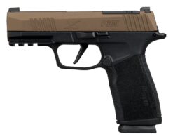 Sig Sauer 365XCA9FBZXR3 P365 XMacro Compact 9mm Luger 17+1 3.70"  Bronze Cerakote w/Freedom Engraving Stainless Steel Optic Ready/Serrated Slide, Black Stainless Steel Frame w/Beavertail & Picatinny R