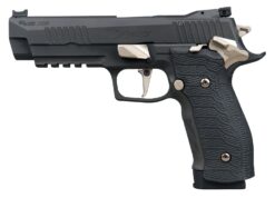 Sig Sauer 226X59NMRSAO P226 XFive Nightmare Full Size Frame 9mm Luger 20+1 5" Bull Barrel, Black Nitron Stainless Steel Optic Ready/Serrated Slide & Frame w/Beavertail & Picatinny Rail, Custom Hogue G