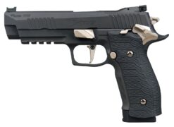 Sig Sauer 226X59NMRSAO10 P226 XFive Nightmare Full Size Frame 9mm Luger 10+1 5" Bull Barrel, Black Nitron Stainless Steel Optic Ready/Serrated Slide & Frame w/Beavertail & Picatinny Rail, Custom Hogue