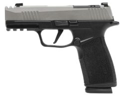Sig Sauer 365XCA9TCOMP P365 XMacro Compact 9mm Luger 17+1 3.10" Stainless Steel Optic Ready/Serrated Slide, Black Nitron Stainless Steel Frame w/Picatinny Rail, XMacro Polymer Grip, RMSc Footprint