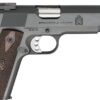 Springfield Armory PX9420ADJ 1911 Garrison Full Size 45 ACP 7+1 5" Stainless Match Grade Barrel, Blued Carbon Steel Serrated Slide, Blued Carbon Steel Frame w/Beavertail, Thinline Wood Grip