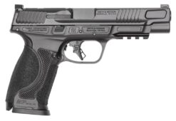 Smith & Wesson 14811 M&P9 M2.0 Metal Full Size Frame 9mm Luger 15+1 5" Black Armornite Stainless Steel Barrel & Optic Ready/Serrated Slide, Black Armornite Stainless Steel Frame w/Picatinny Rail, Inte