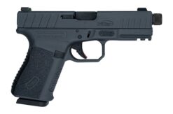 TriStar 85782 Apoc Pro 9mm Luger 15+1 4.50" Black Threaded Barrel, Sniper Gray Cerakote Steel Optic Ready/Serrated Slide, Sniper Gray Polymer Frame w/Picatinny Rail, Interchangeable Backstrap Grip, Ri