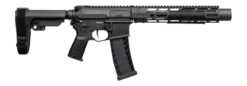 CMMG 94A68CD-AB Zeroed Banshee Mk4 9mm Luger 33+1 6.50" Black Nitride Threaded Barrel, Black Armor Cerakote Aluminum Receiver w/Picatinny Rail, M-LOK Handguard, Black Polymer CMMG RipBrace, CMMG Zeroe
