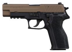 Sig Sauer E26R9BSSFBZ P226 Freedom Limited Edition Full Size 9mm Luger 15+1 4.40" Black Carbon Steel Barrel, Bronze Cerakote w/Freedom Engraving Stainless Steel Serrated Slide, Black Anodized Aluminum