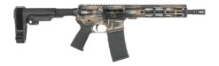 Shark Coast Tactical SCC07060ANBRN-P Anime-15 Bronze 5.56 NATO 30+1 10.50" Black Nitride Threaded Barrel, Aluminum Receiver w/Picatinny Rail, M-LOK Handguard, Polymer SB Tactical SBA3 Brace, Polymer G